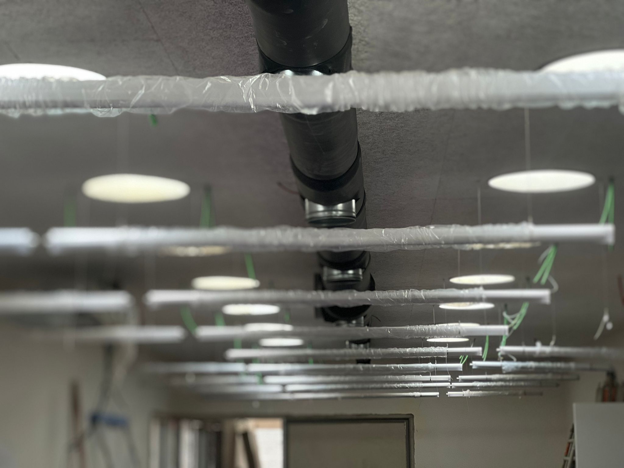 Sistema de canalização instalado em obra pela Epicentro Inspirador